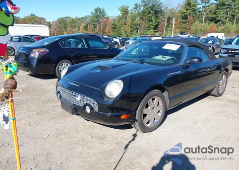 2002 Ford Thunderbird из США, поврежденный, VIN 1FAHP60A92Y106936